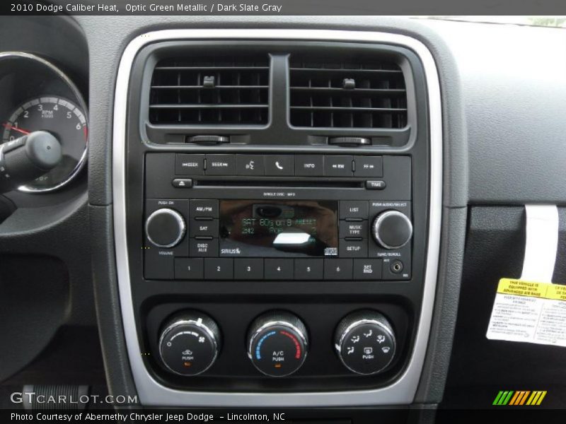 Optic Green Metallic / Dark Slate Gray 2010 Dodge Caliber Heat