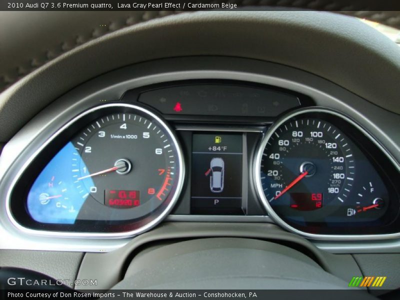 Lava Gray Pearl Effect / Cardamom Beige 2010 Audi Q7 3.6 Premium quattro