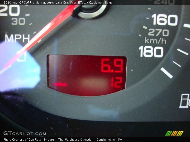 Lava Gray Pearl Effect / Cardamom Beige 2010 Audi Q7 3.6 Premium quattro