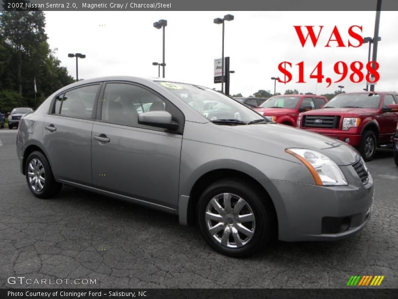 Magnetic Gray / Charcoal/Steel 2007 Nissan Sentra 2.0