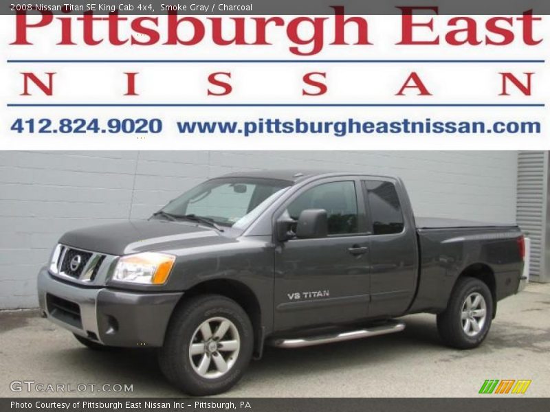 Smoke Gray / Charcoal 2008 Nissan Titan SE King Cab 4x4