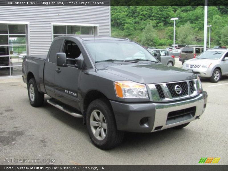 Smoke Gray / Charcoal 2008 Nissan Titan SE King Cab 4x4