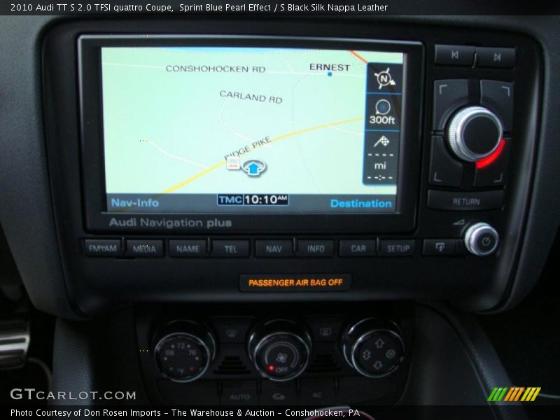 Sprint Blue Pearl Effect / S Black Silk Nappa Leather 2010 Audi TT S 2.0 TFSI quattro Coupe