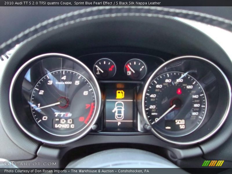 Sprint Blue Pearl Effect / S Black Silk Nappa Leather 2010 Audi TT S 2.0 TFSI quattro Coupe