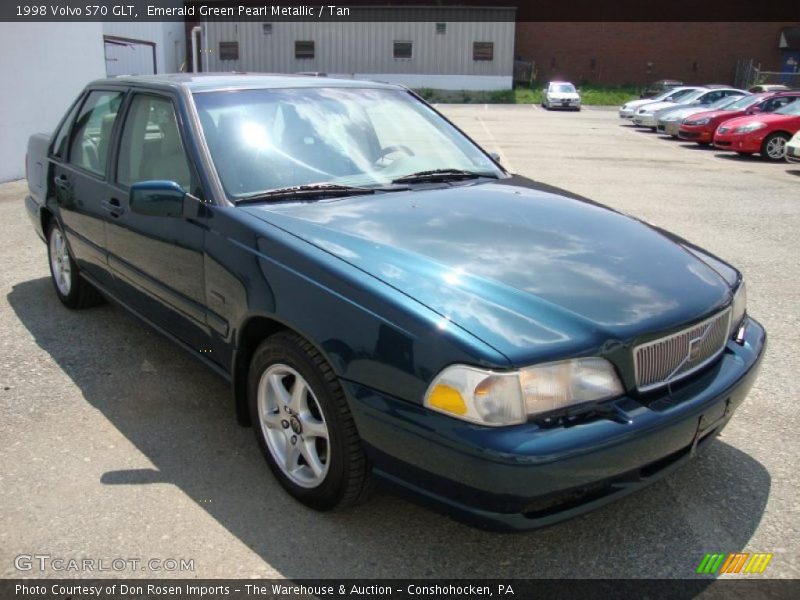 Emerald Green Pearl Metallic / Tan 1998 Volvo S70 GLT