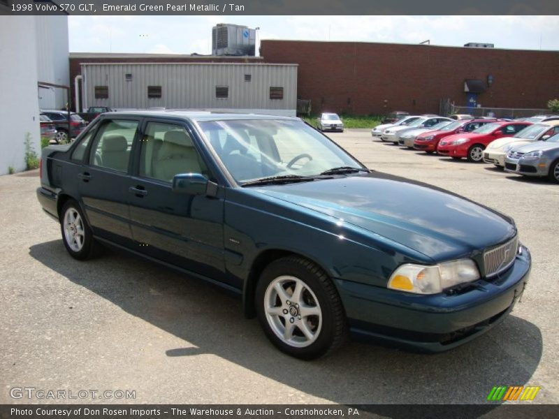 Emerald Green Pearl Metallic / Tan 1998 Volvo S70 GLT