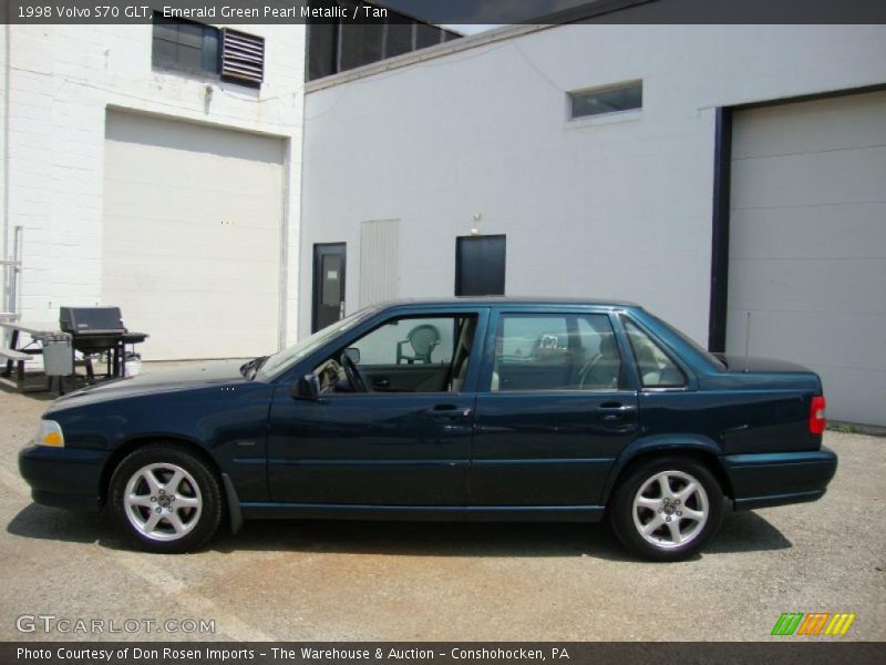 Emerald Green Pearl Metallic / Tan 1998 Volvo S70 GLT