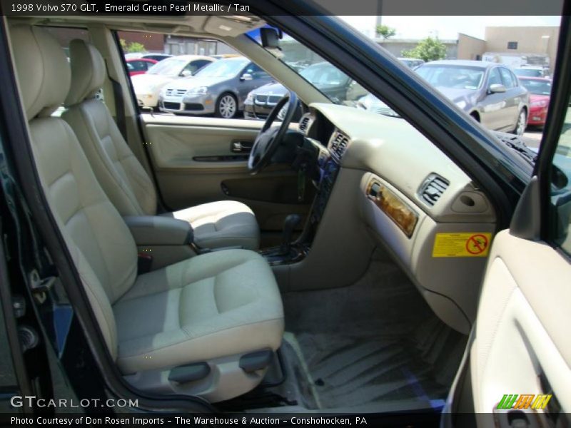 Emerald Green Pearl Metallic / Tan 1998 Volvo S70 GLT