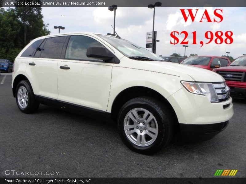 Creme Brulee / Medium Light Stone 2008 Ford Edge SE
