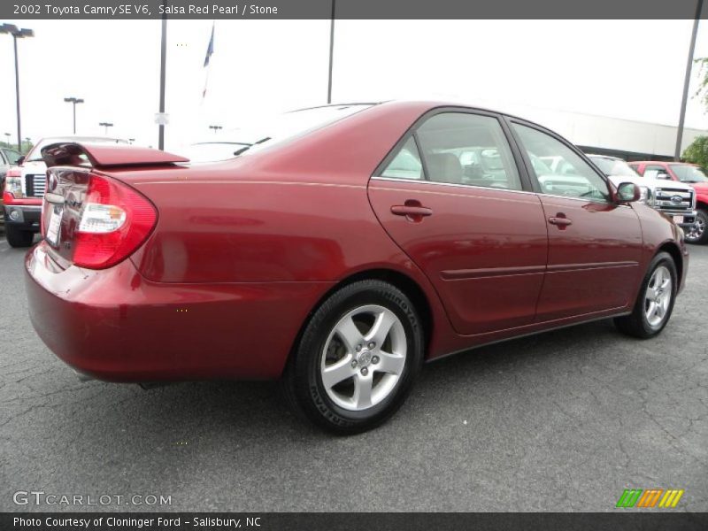 Salsa Red Pearl / Stone 2002 Toyota Camry SE V6