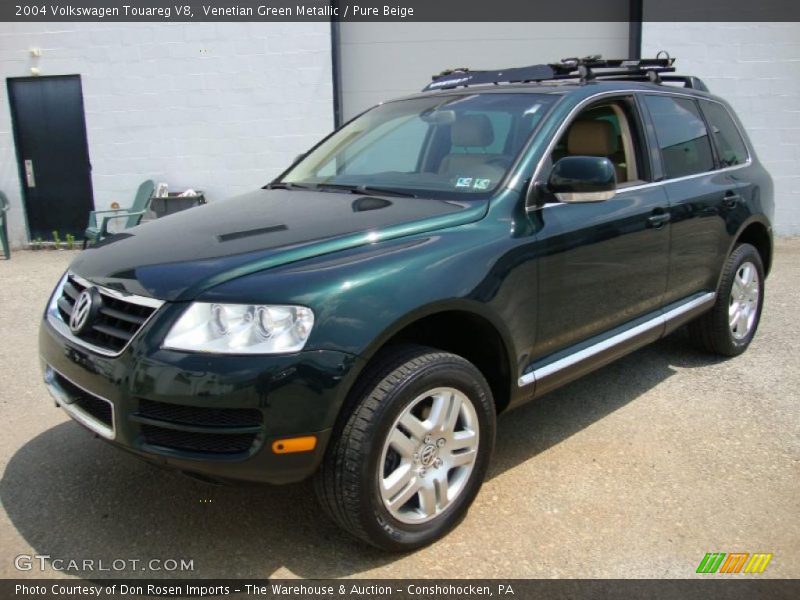 Venetian Green Metallic / Pure Beige 2004 Volkswagen Touareg V8