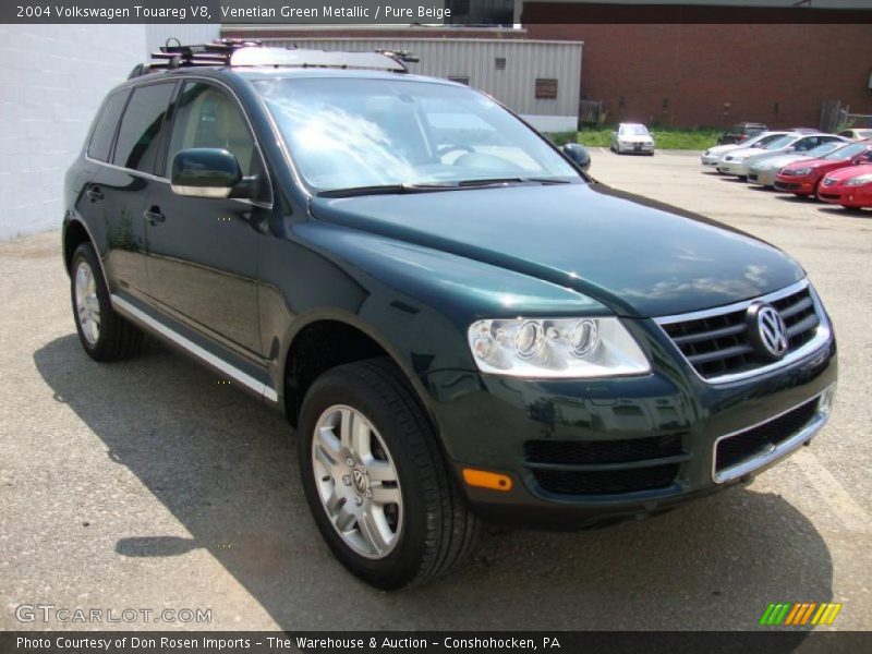 Venetian Green Metallic / Pure Beige 2004 Volkswagen Touareg V8