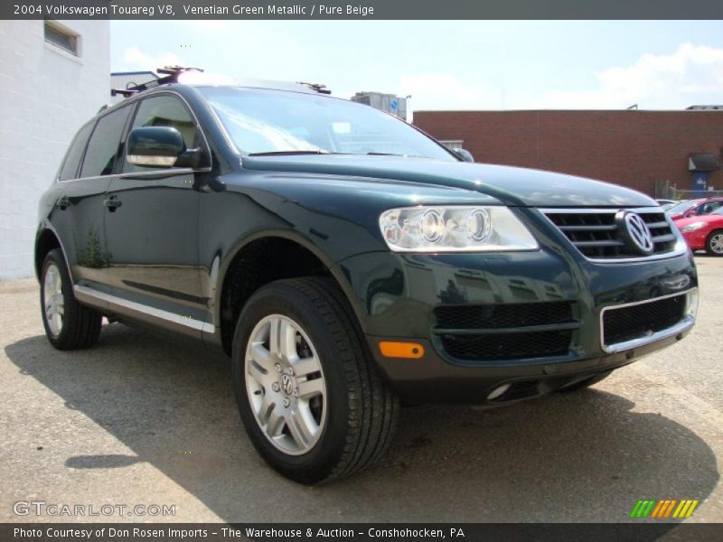 Venetian Green Metallic / Pure Beige 2004 Volkswagen Touareg V8