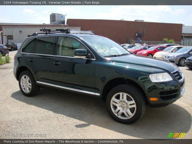 Venetian Green Metallic / Pure Beige 2004 Volkswagen Touareg V8