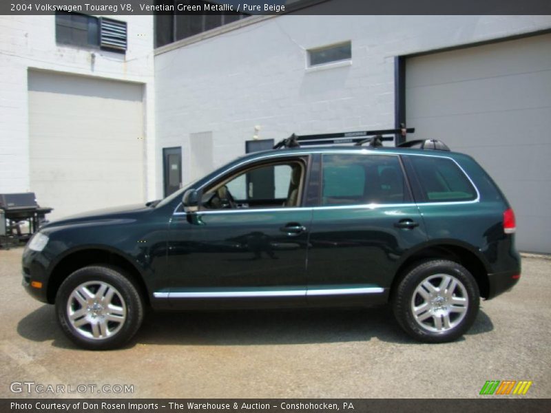 Venetian Green Metallic / Pure Beige 2004 Volkswagen Touareg V8