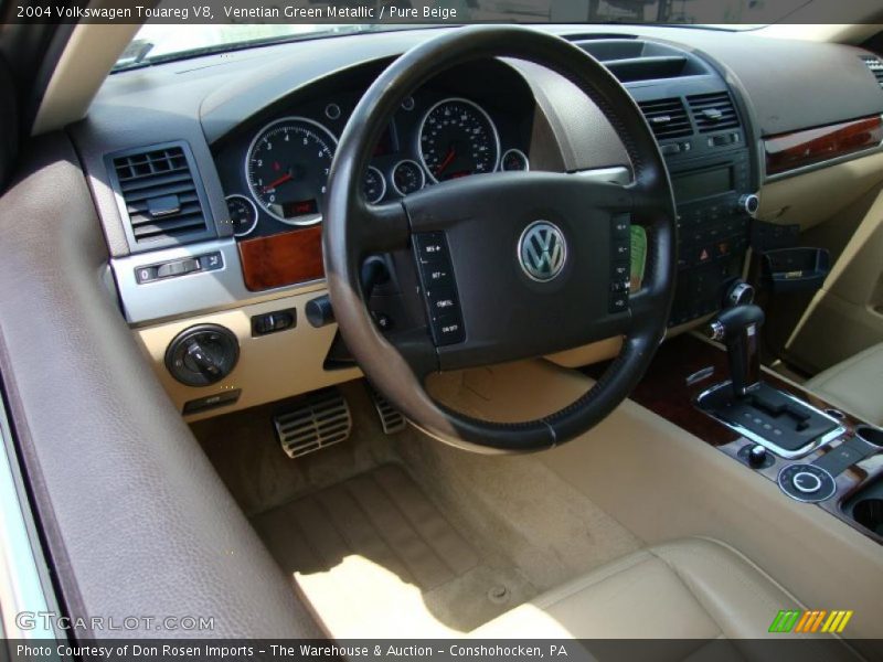 Venetian Green Metallic / Pure Beige 2004 Volkswagen Touareg V8