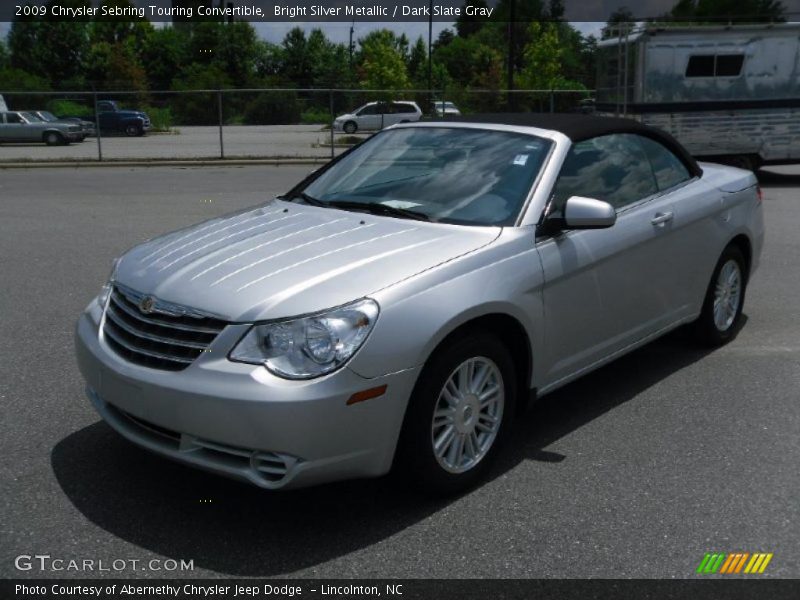 Bright Silver Metallic / Dark Slate Gray 2009 Chrysler Sebring Touring Convertible