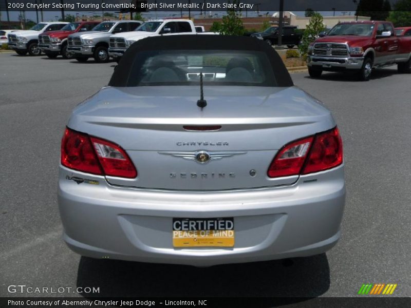 Bright Silver Metallic / Dark Slate Gray 2009 Chrysler Sebring Touring Convertible