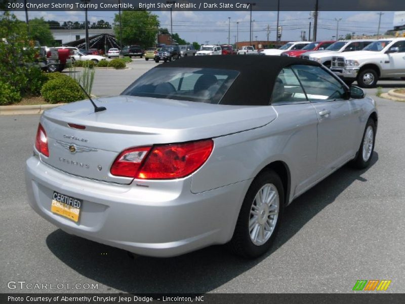 Bright Silver Metallic / Dark Slate Gray 2009 Chrysler Sebring Touring Convertible