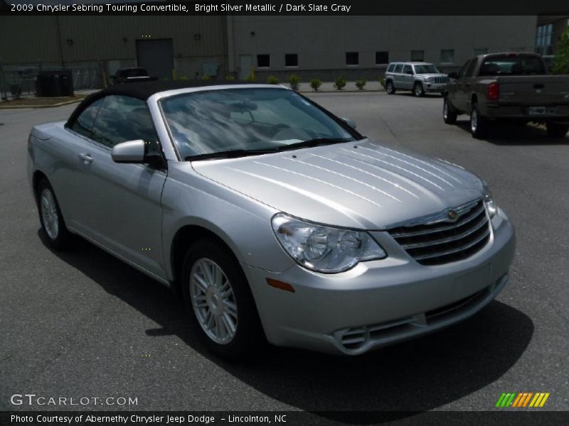 Bright Silver Metallic / Dark Slate Gray 2009 Chrysler Sebring Touring Convertible
