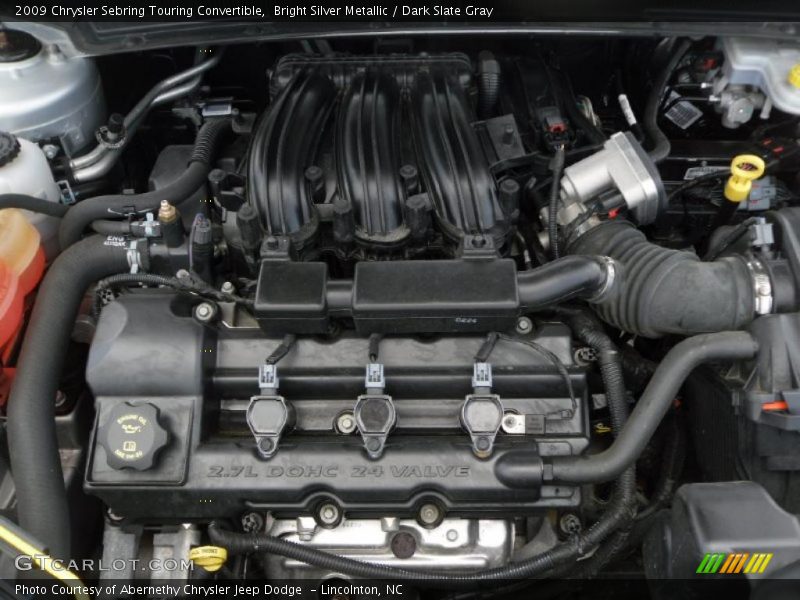 Bright Silver Metallic / Dark Slate Gray 2009 Chrysler Sebring Touring Convertible