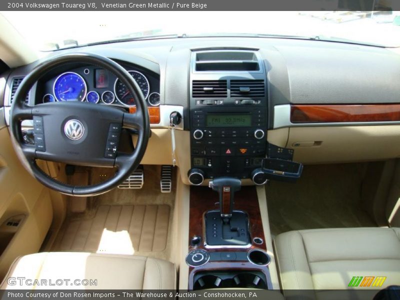 Venetian Green Metallic / Pure Beige 2004 Volkswagen Touareg V8