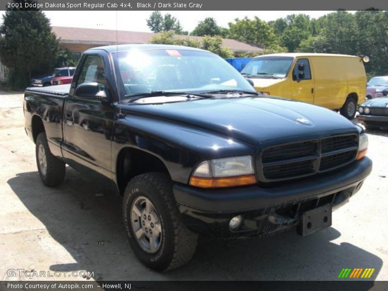 Black / Dark Slate Gray 2001 Dodge Dakota Sport Regular Cab 4x4