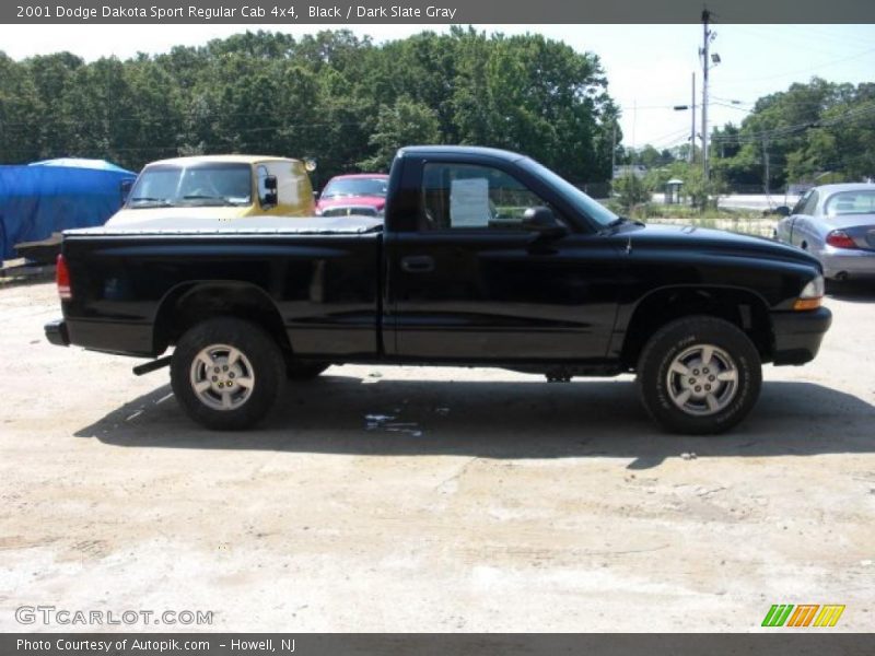 Black / Dark Slate Gray 2001 Dodge Dakota Sport Regular Cab 4x4