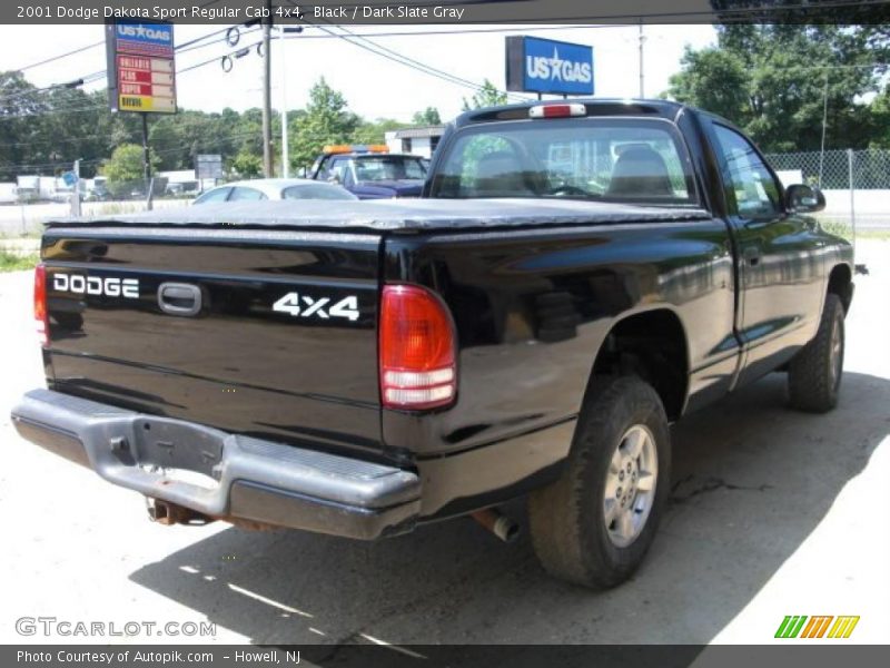 Black / Dark Slate Gray 2001 Dodge Dakota Sport Regular Cab 4x4