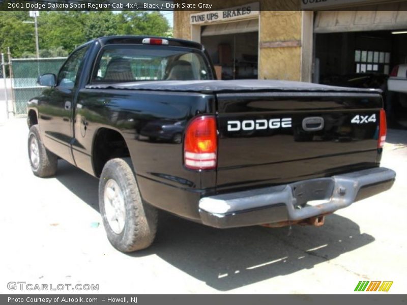 Black / Dark Slate Gray 2001 Dodge Dakota Sport Regular Cab 4x4