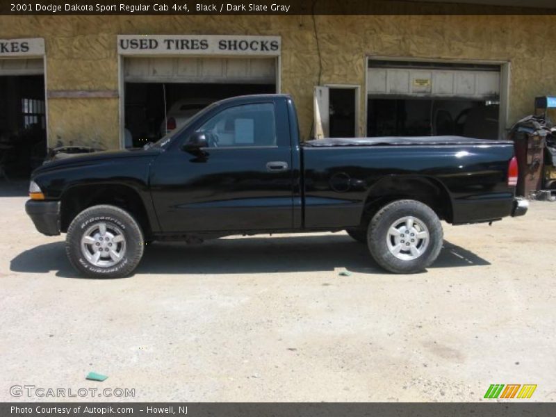 Black / Dark Slate Gray 2001 Dodge Dakota Sport Regular Cab 4x4