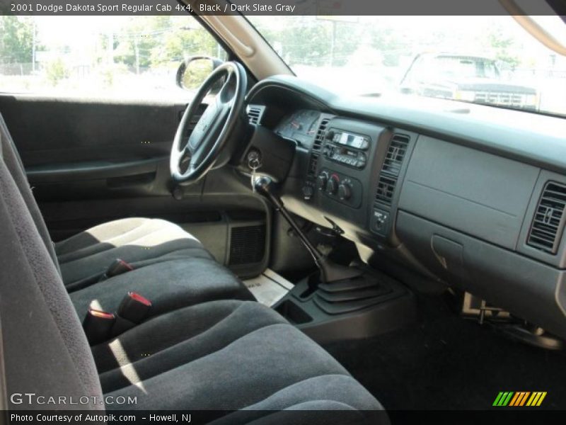 Black / Dark Slate Gray 2001 Dodge Dakota Sport Regular Cab 4x4