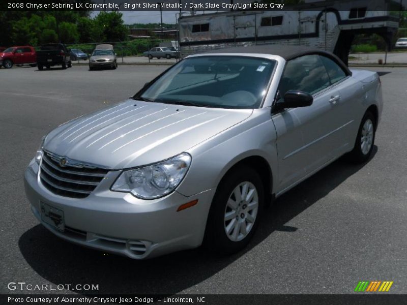 Bright Silver Metallic / Dark Slate Gray/Light Slate Gray 2008 Chrysler Sebring LX Convertible
