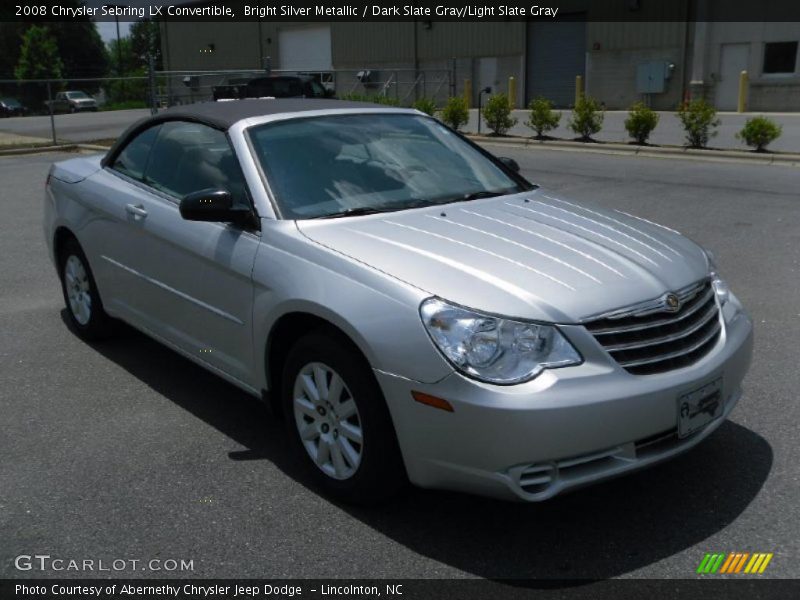 Bright Silver Metallic / Dark Slate Gray/Light Slate Gray 2008 Chrysler Sebring LX Convertible