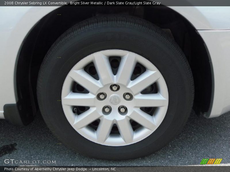 Bright Silver Metallic / Dark Slate Gray/Light Slate Gray 2008 Chrysler Sebring LX Convertible