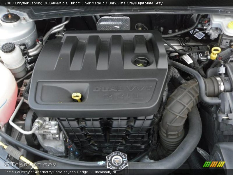 Bright Silver Metallic / Dark Slate Gray/Light Slate Gray 2008 Chrysler Sebring LX Convertible