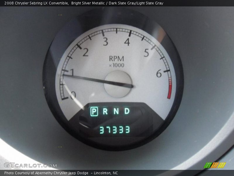 Bright Silver Metallic / Dark Slate Gray/Light Slate Gray 2008 Chrysler Sebring LX Convertible