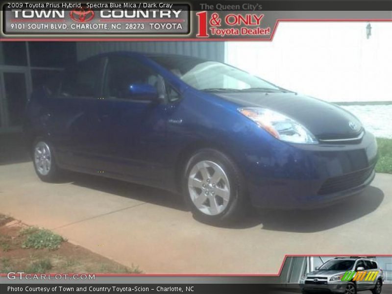Spectra Blue Mica / Dark Gray 2009 Toyota Prius Hybrid