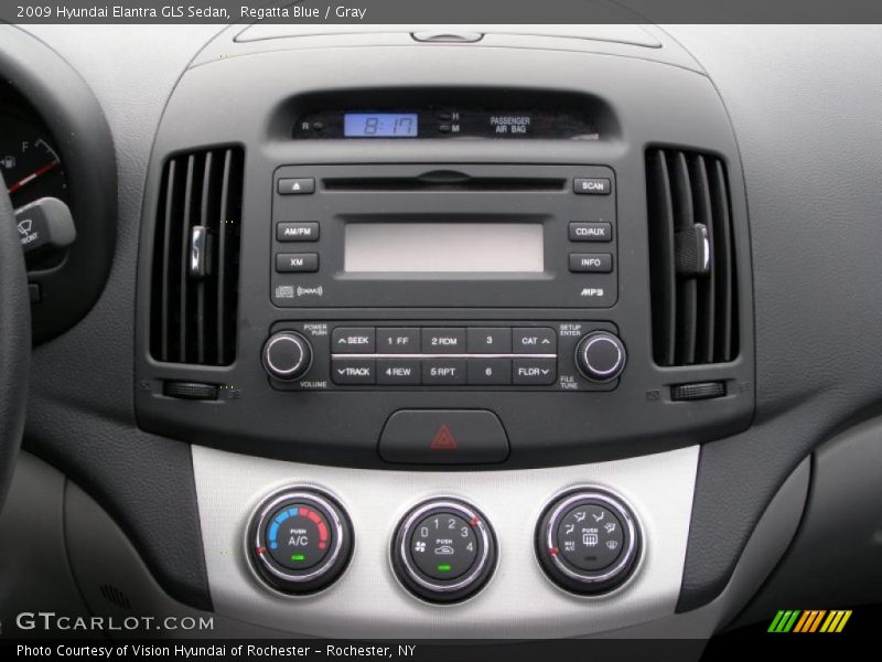 Regatta Blue / Gray 2009 Hyundai Elantra GLS Sedan