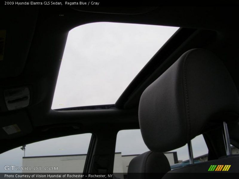 Regatta Blue / Gray 2009 Hyundai Elantra GLS Sedan