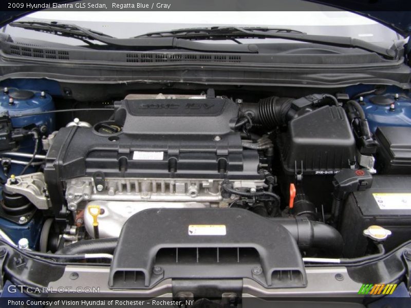 Regatta Blue / Gray 2009 Hyundai Elantra GLS Sedan