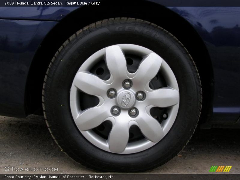 Regatta Blue / Gray 2009 Hyundai Elantra GLS Sedan
