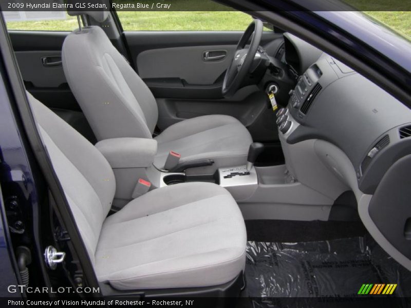 Regatta Blue / Gray 2009 Hyundai Elantra GLS Sedan