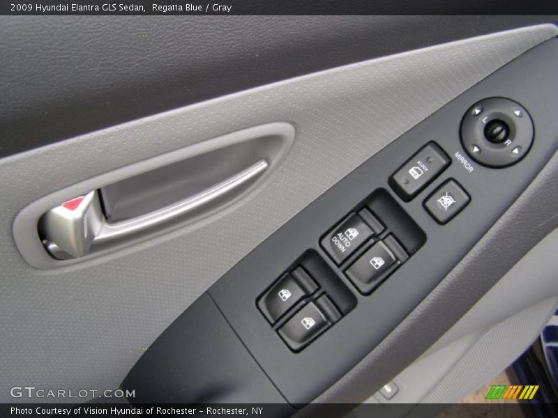 Regatta Blue / Gray 2009 Hyundai Elantra GLS Sedan