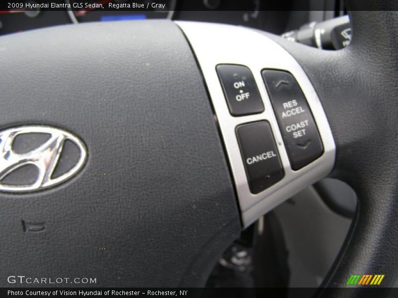 Regatta Blue / Gray 2009 Hyundai Elantra GLS Sedan