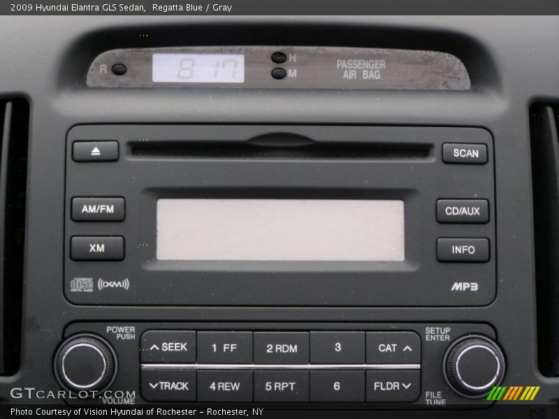 Regatta Blue / Gray 2009 Hyundai Elantra GLS Sedan