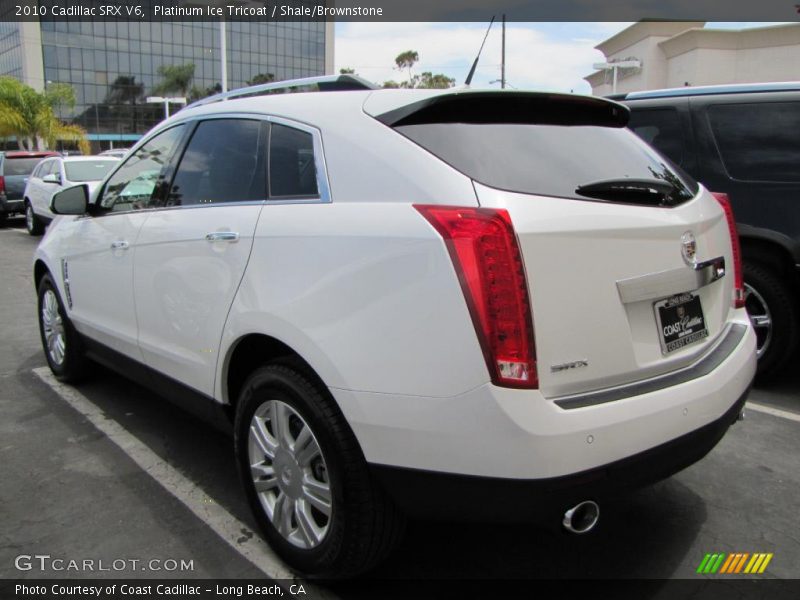 Platinum Ice Tricoat / Shale/Brownstone 2010 Cadillac SRX V6