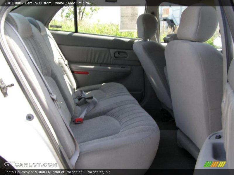 White / Medium Gray 2001 Buick Century Custom