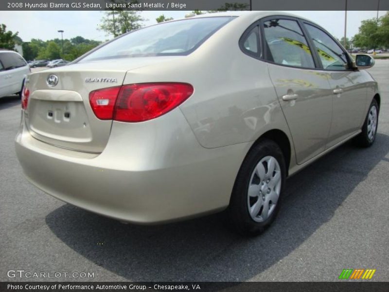 Laguna Sand Metallic / Beige 2008 Hyundai Elantra GLS Sedan