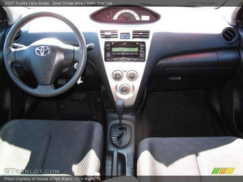 Silver Streak Mica / Dark Charcoal 2007 Toyota Yaris Sedan